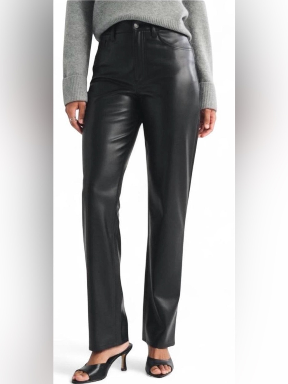 NWT Black 90's Vegan Leather Pants
